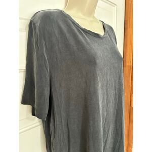 COS T-shirt Crewneck Charcoal Short Slv Quiet Luxury Capsule Minimalist Women Lg